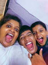 Rehna enjoying quiet moments reading, tending plants, and road drives